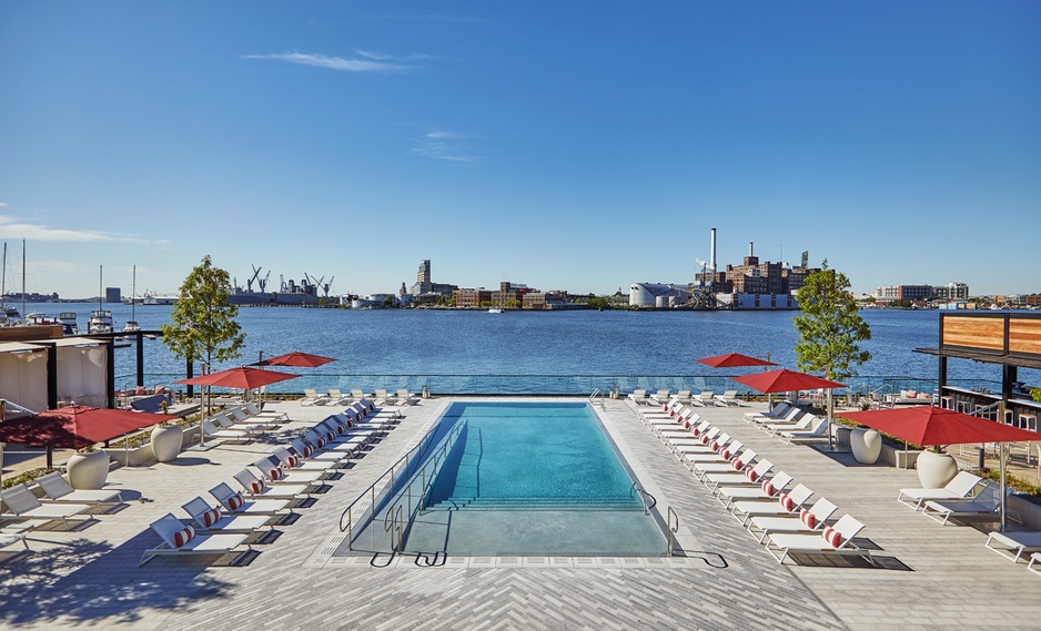 Sagamore Pendry Baltimore Hotel Outdoor Swimming Pool Sea View