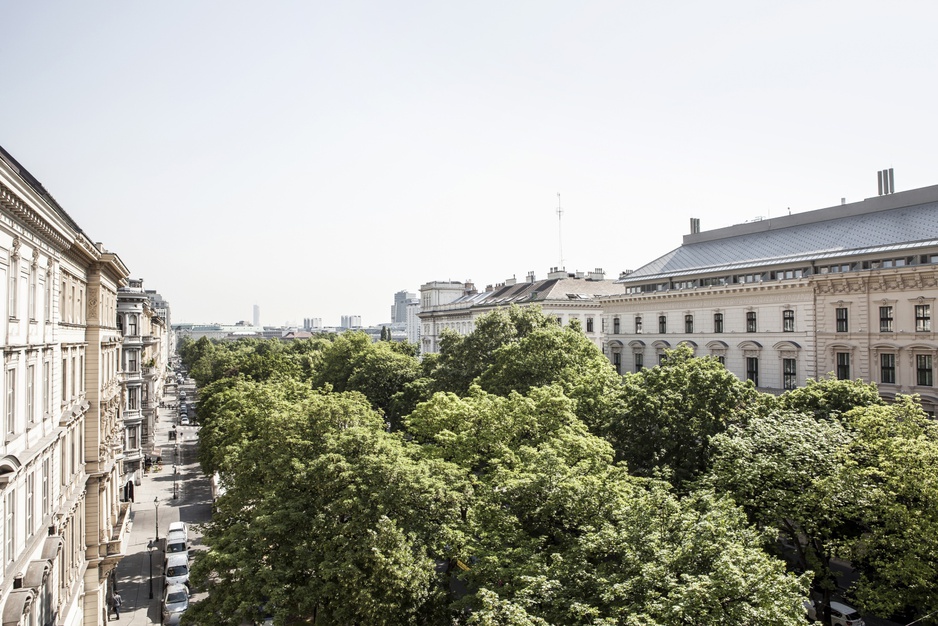 Grand Ferdinand rooftop views on Vienna