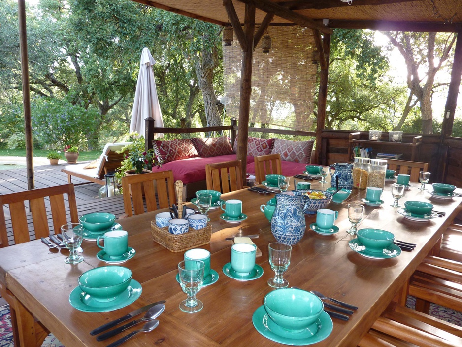 The Hoopoe Yurt Hotel breakfast