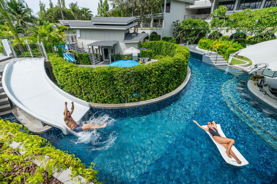 Meliá Koh Samui Resort Lagoon Pool And Waterslide