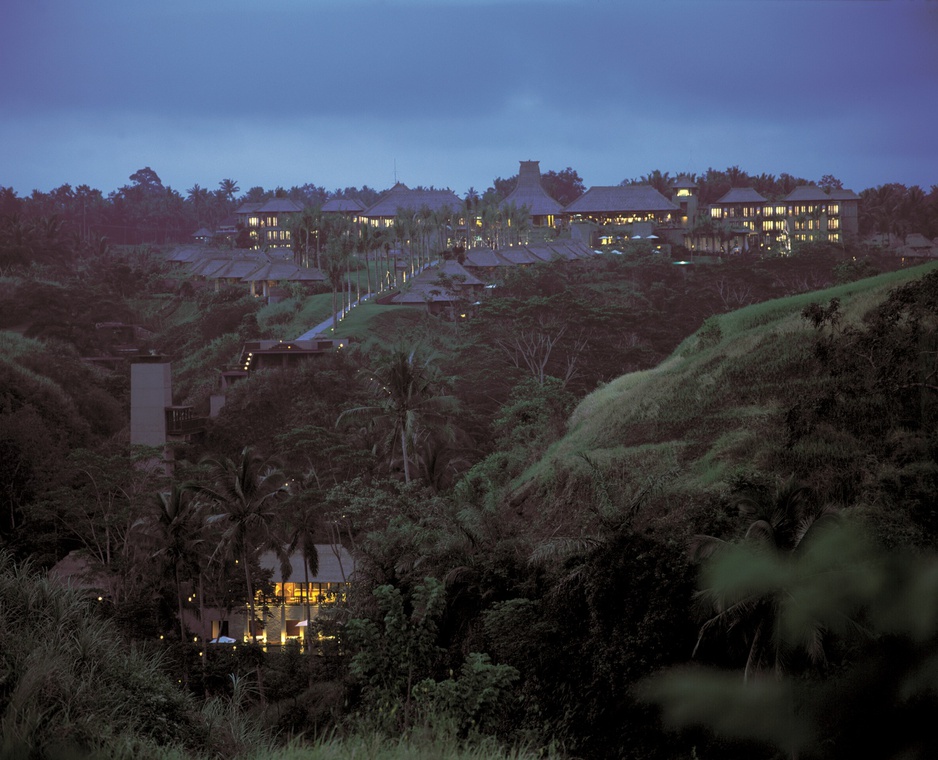 Maya Ubud Resort & Spa aerial view