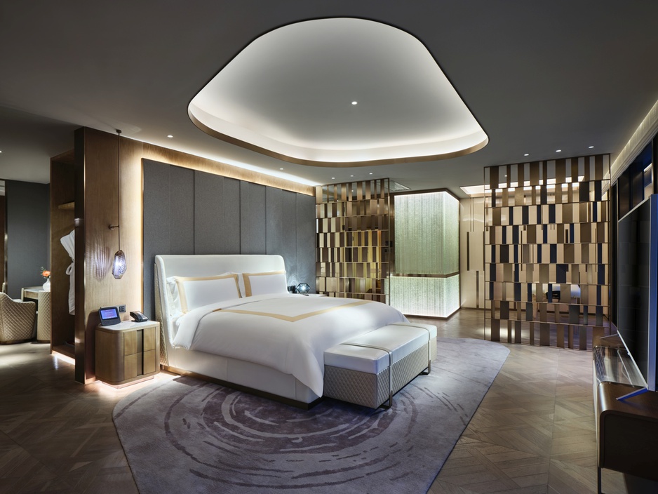 InterContinental Shanghai Wonderland Presidential Suite Bedroom