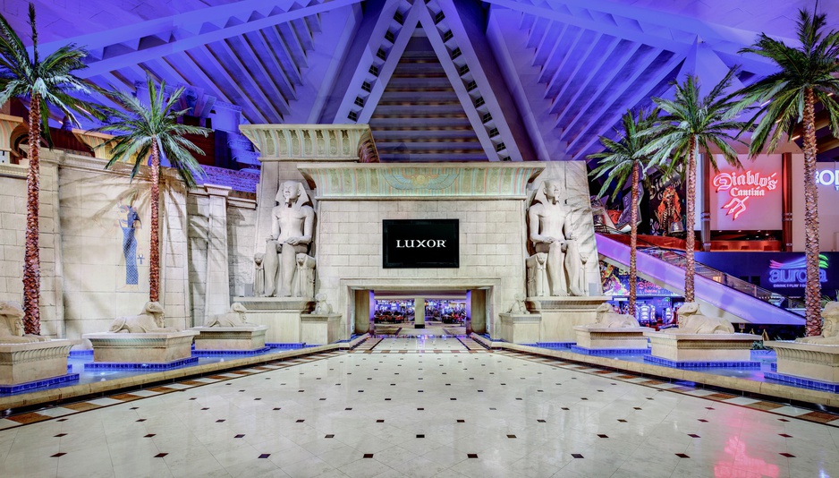 Luxor Las Vegas Hotel And Casino Egyptian Themed Lobby