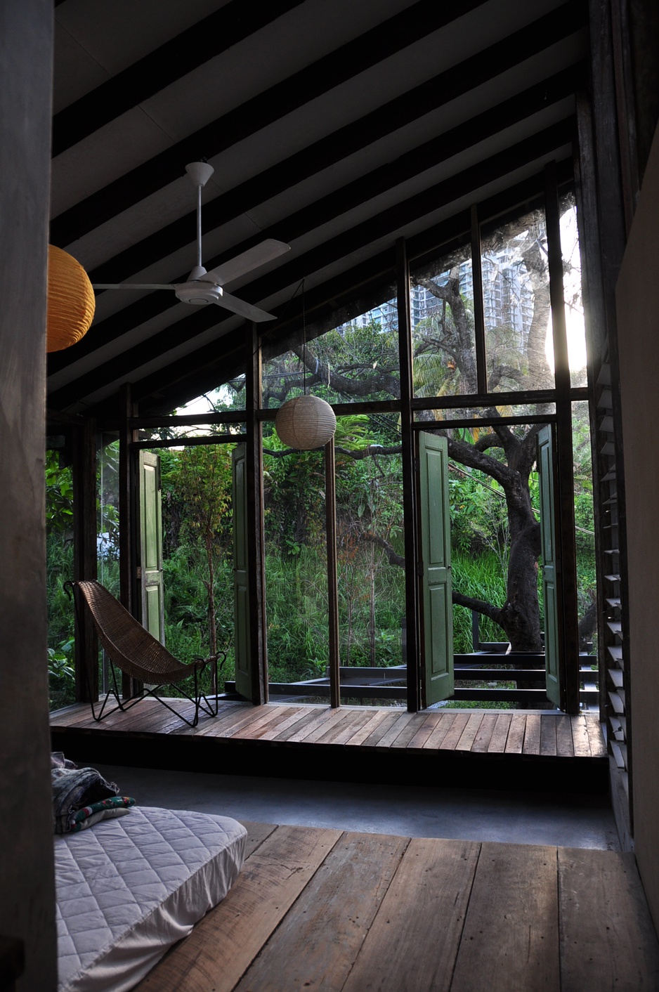 Open door to nature from the room