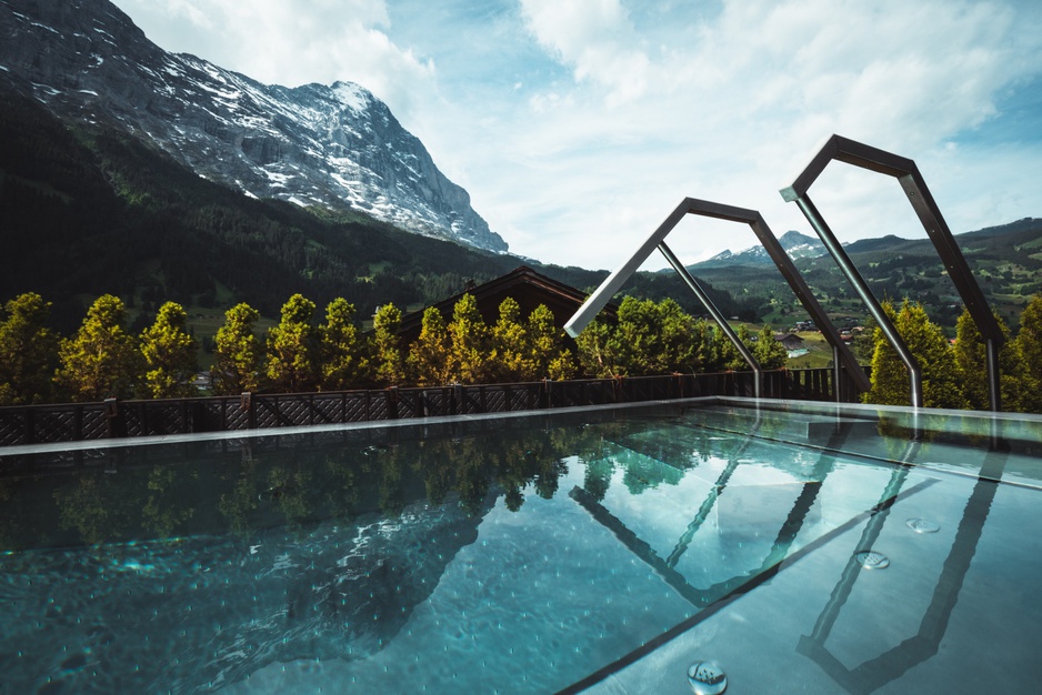 Hotel Glacier Outdoor Whirlpool