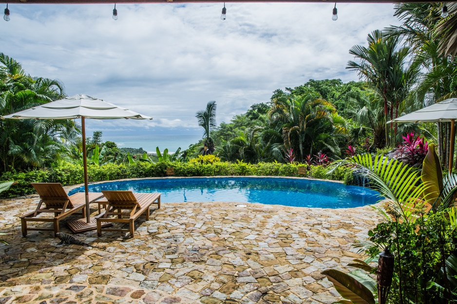 Hotel Casa Chameleon Mal Pais Pool Panorama