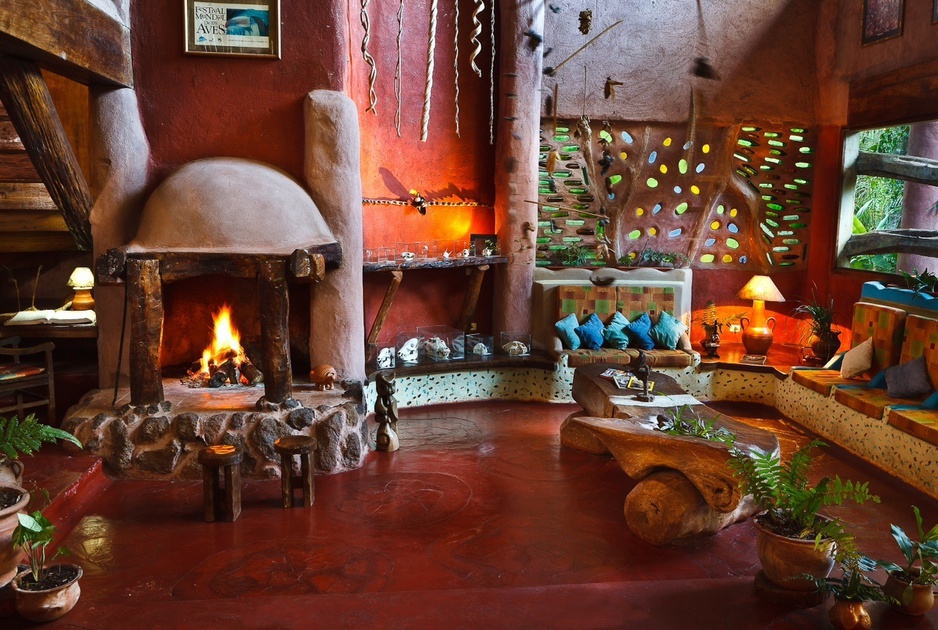 Lobby area at the Yacutinga Lodge