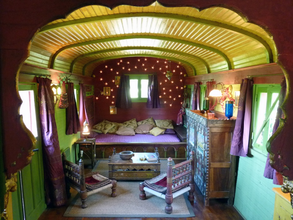 Gypsy caravan interior