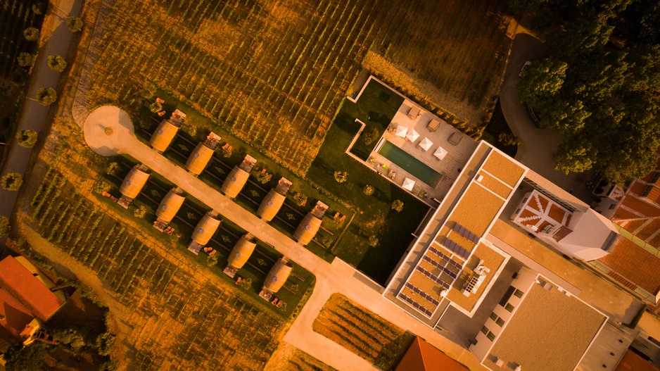 The Wine House Hotel at Quinta da Pacheca Wine Estate Top Down View