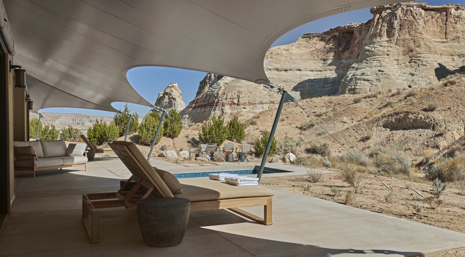 Camp Sarika, Amangiri Private Terrace Overlooking The Rock Formations