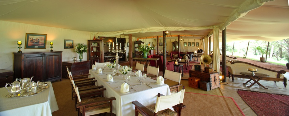 Cottar's 1920s Camp main tent interior