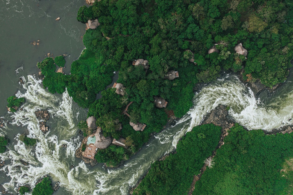 Lemala Wildwaters Lodge Aerial