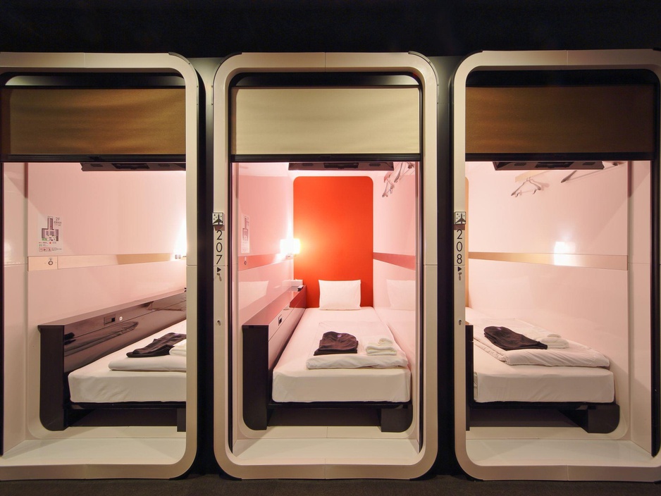 First Cabin Tsukiji premium economy class pods