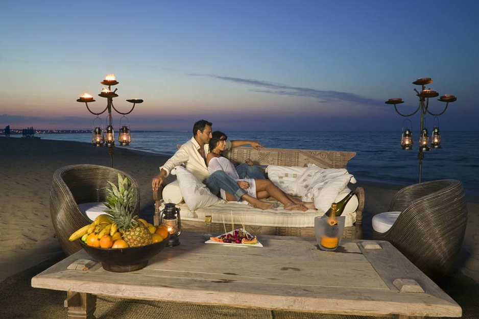 Romantic couple on the beach in Fasano