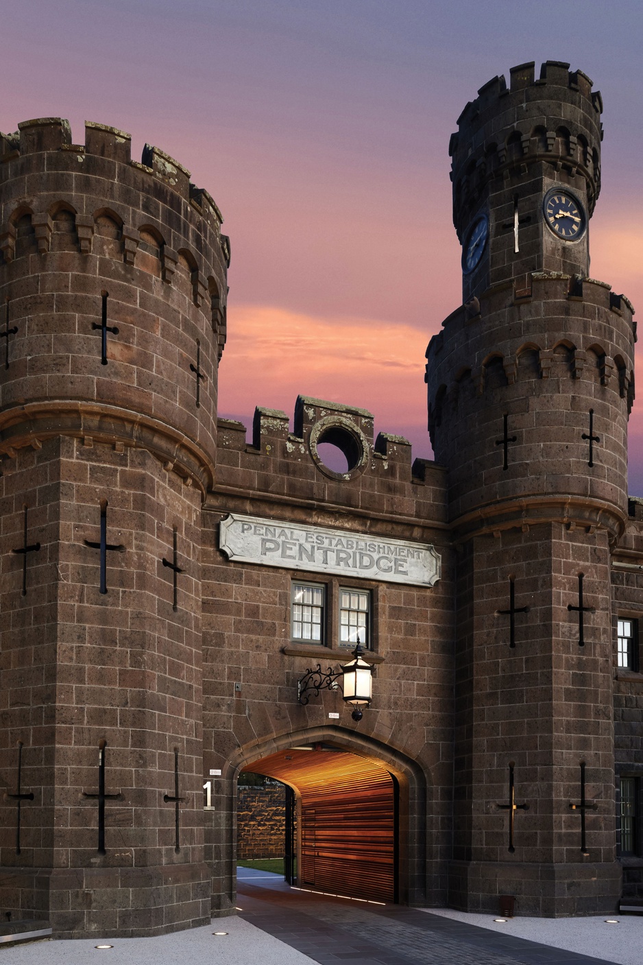 The Interlude Hotel at Pentridge with the original exterior of the HM Prison Pentridge