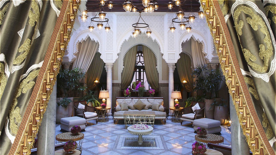 The riad dhonneur at the Royal Mansour Marrakech