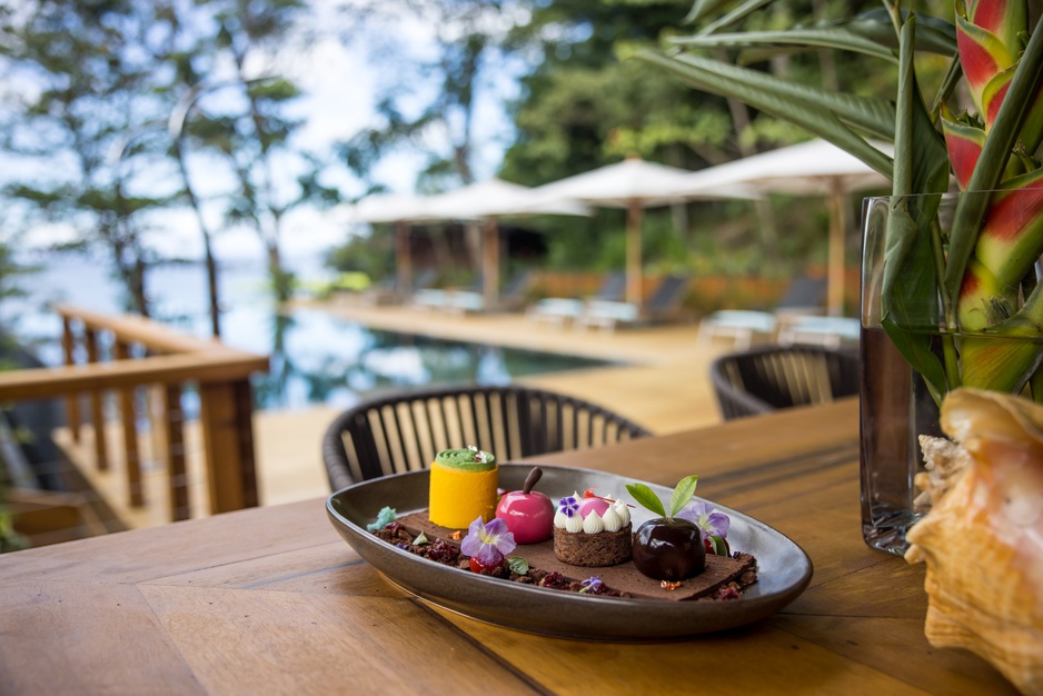 Exquisite food at Secret Bay's retreat