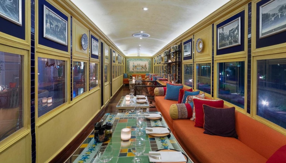 Steam Restaurant's Railway Carriage Interior