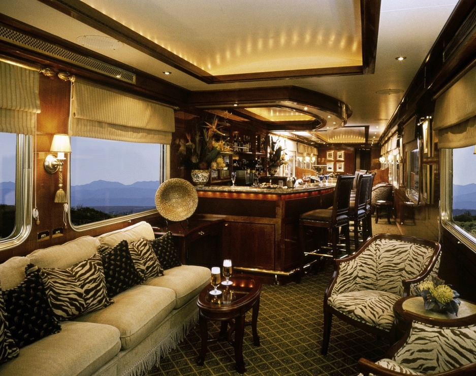 The Blue Train lounge car