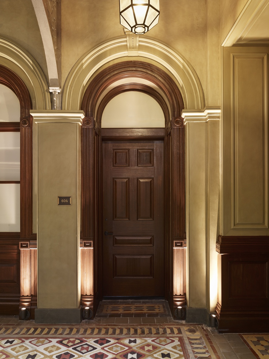 The Beekman Hotel room door