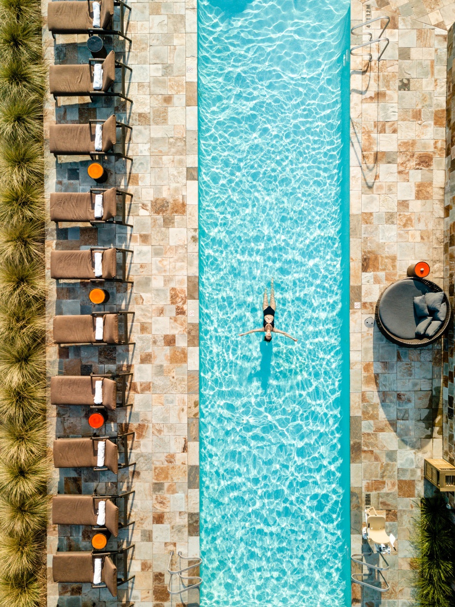 Ventana Big Sur Mountain Pool Aerial