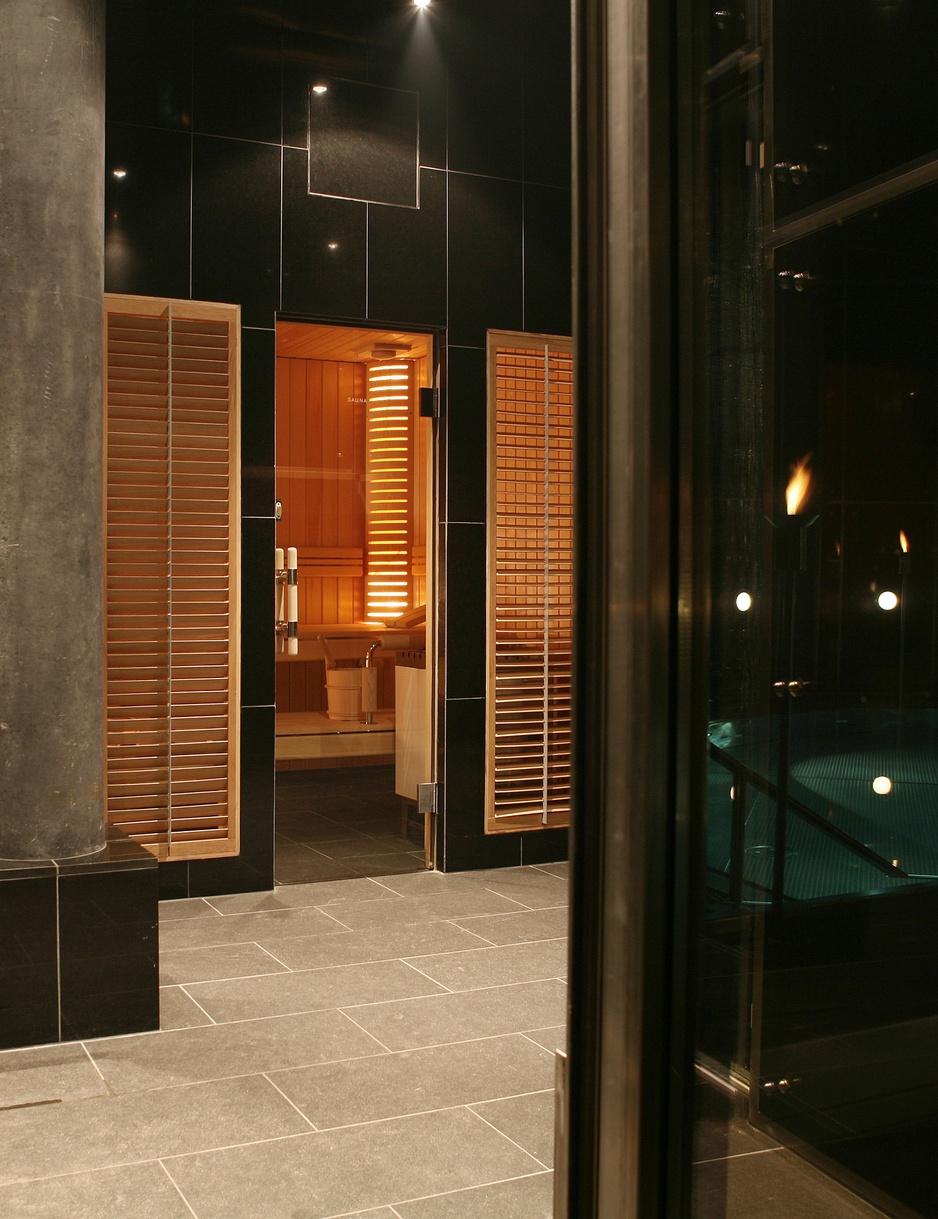 Sauna in the wellness area