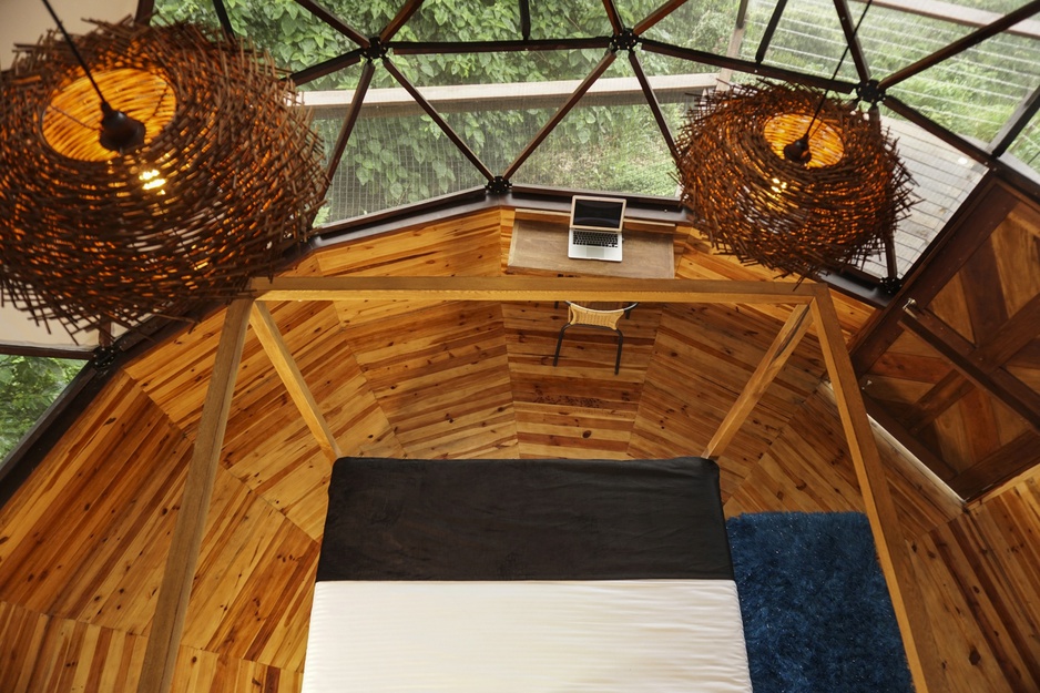 Trekker Glamping Dome Mezzanine View