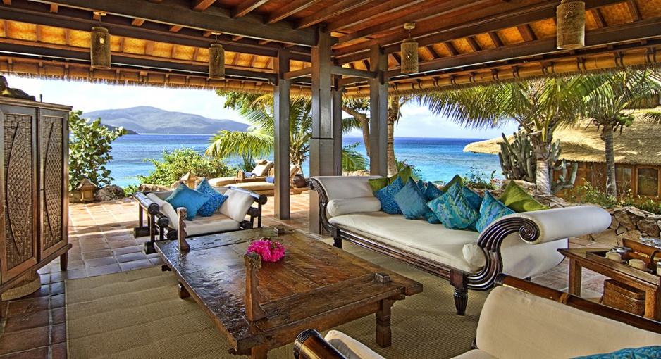 Necker Island terrace