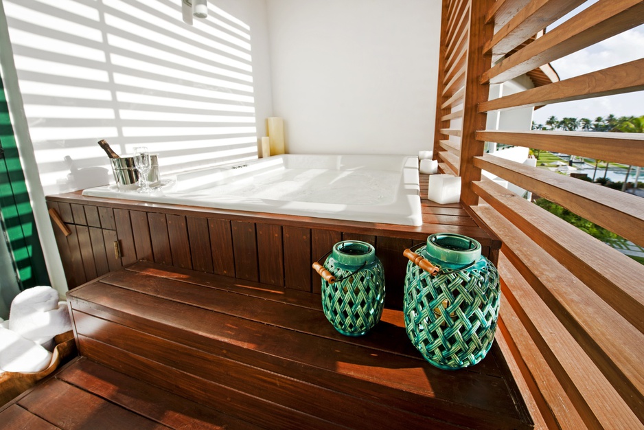 Jacuzzi in the bedroom