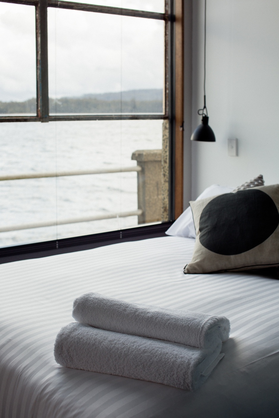 Pumphouse Point bedroom views