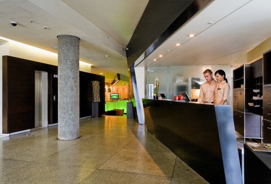 Golden Apple Hotel reception