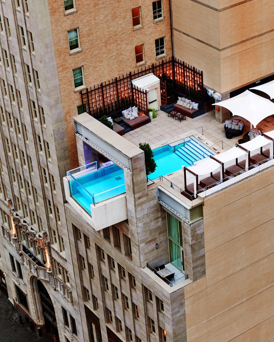 The Joule Dallas Cantilevered Pool