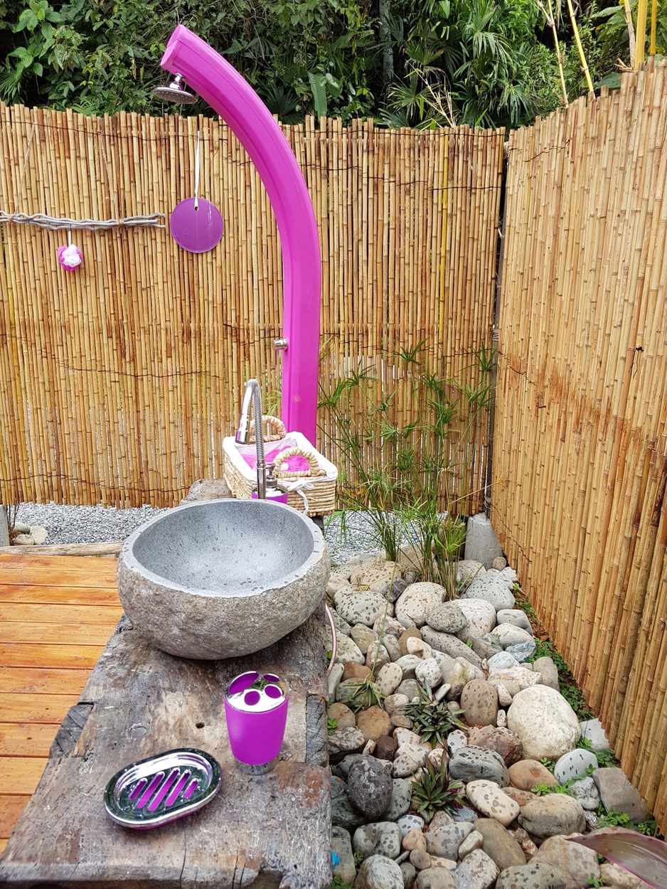 Love Sphere outdoor shower