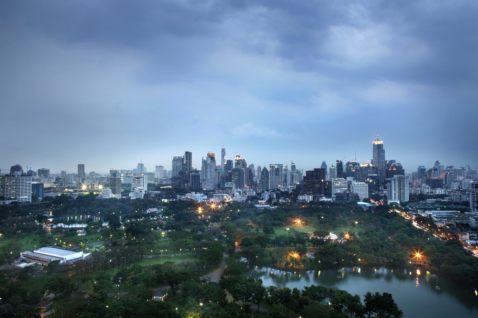 Bangkok - Lumpini Park Night View