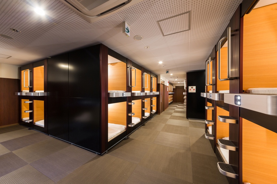 Capsule Hotel Rumor Plaza capsule blocks