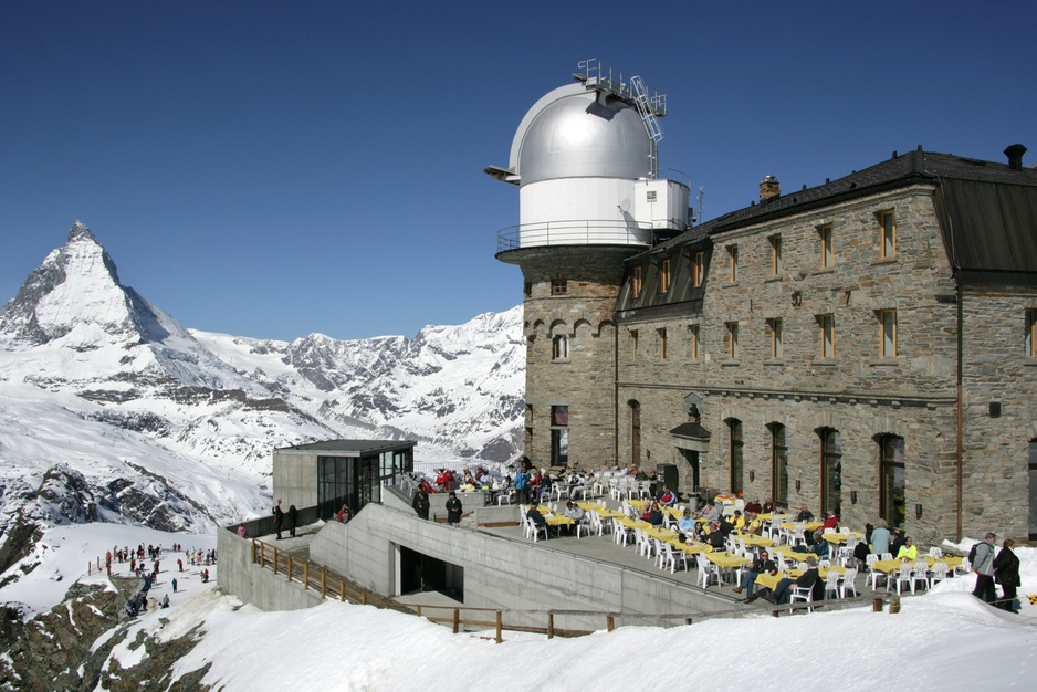 Kulmhotel Gornergrat in winter