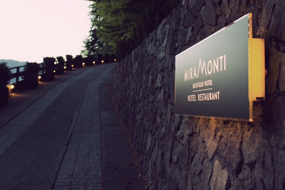 Miramonti Boutique Hotel road sign