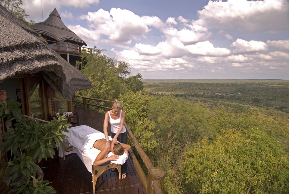 Ulusaba massage on the terrace