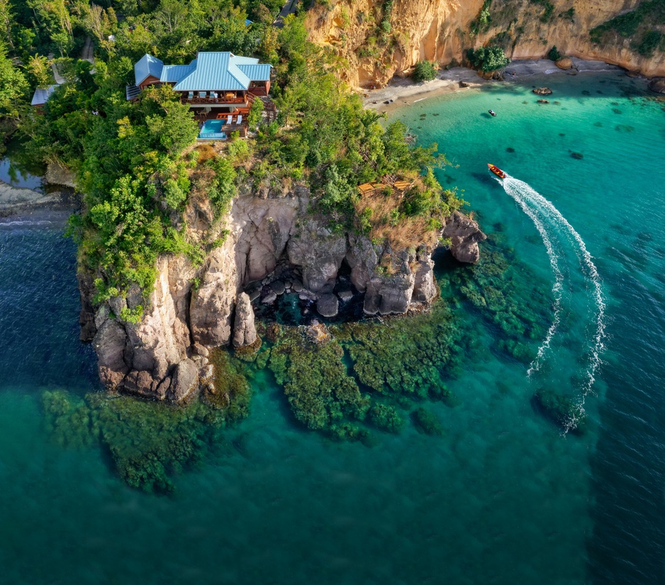 Secret Bay Areal View of Zabuco Villa