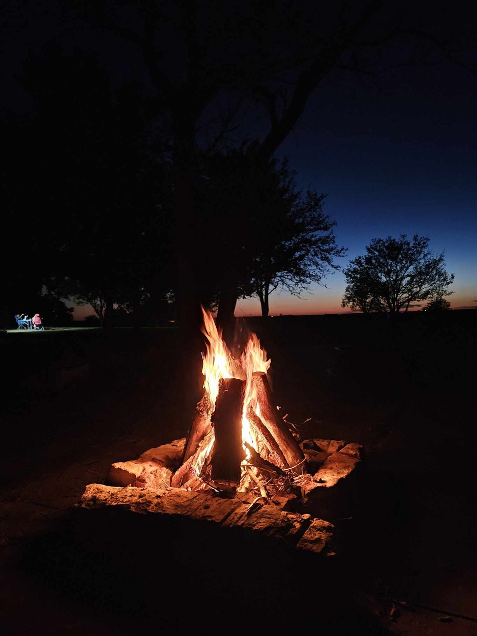 Missile Silo Adventure Resort Outdoor Fireplace