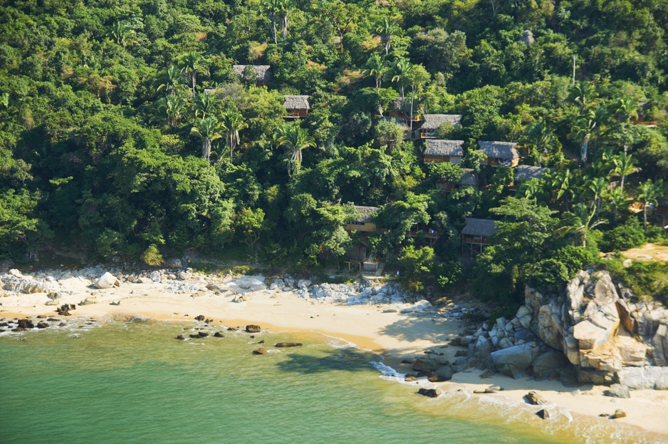 Xinalani Retreat property from the air