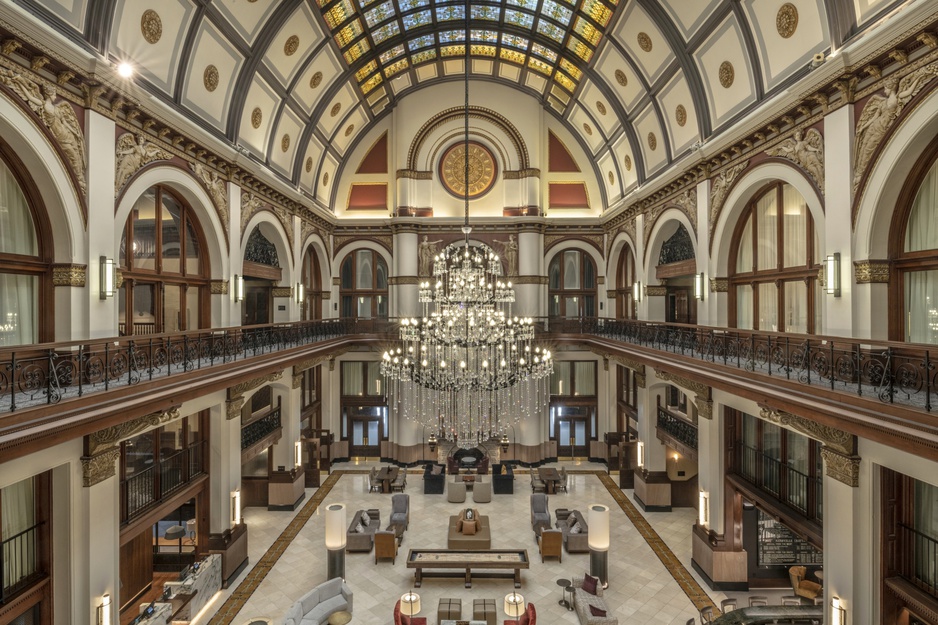 The Union Station Nashville Yards Hotel Grand Lobby Lounge