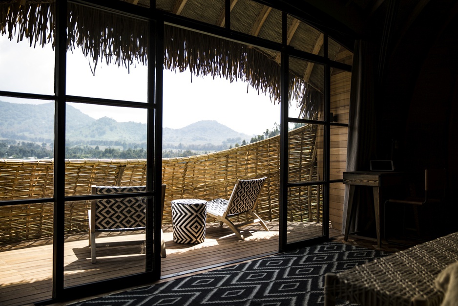 Bisate Lodge private balcony