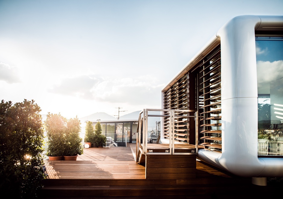 Hotel Daniel Graz Loftcube on the rooftop