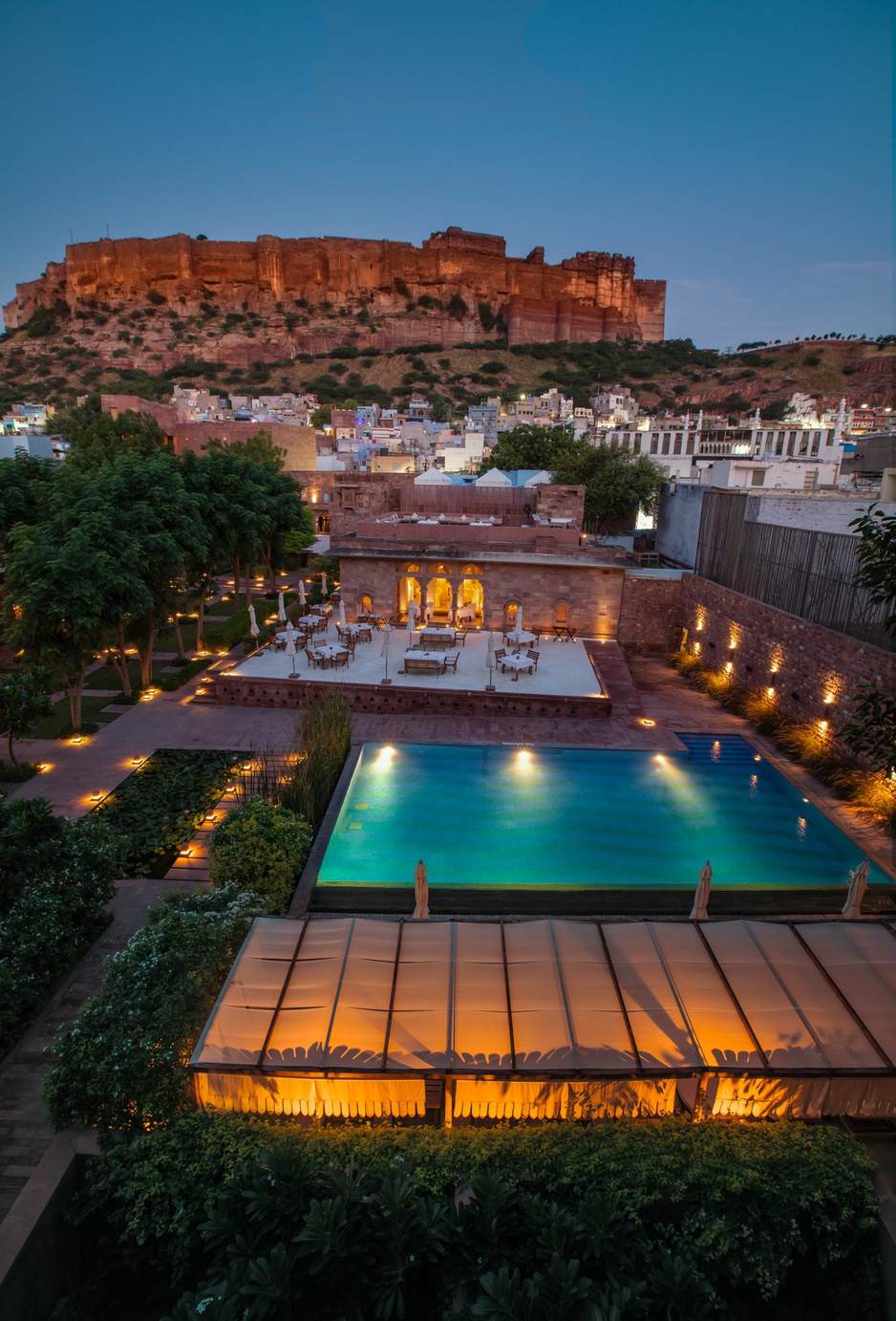 RAAS Jodhpur Hotel From Above