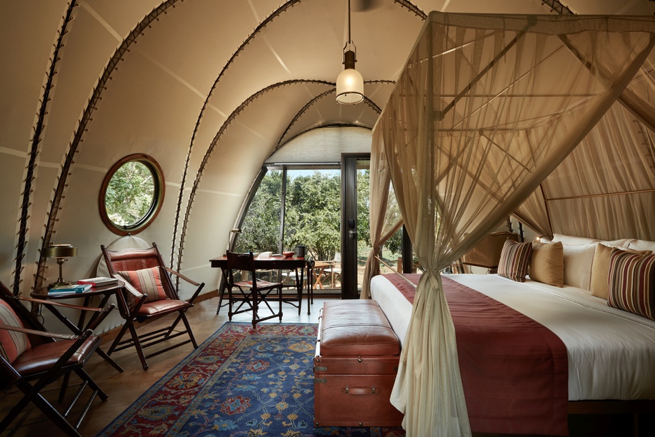 Wild Coast Tented Lodge cocoon tent room