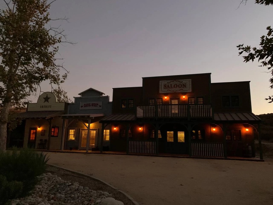 Old West Temecula At Night