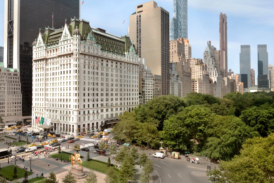 The Plaza Exterior Day from Central Park Grand Army Plaza