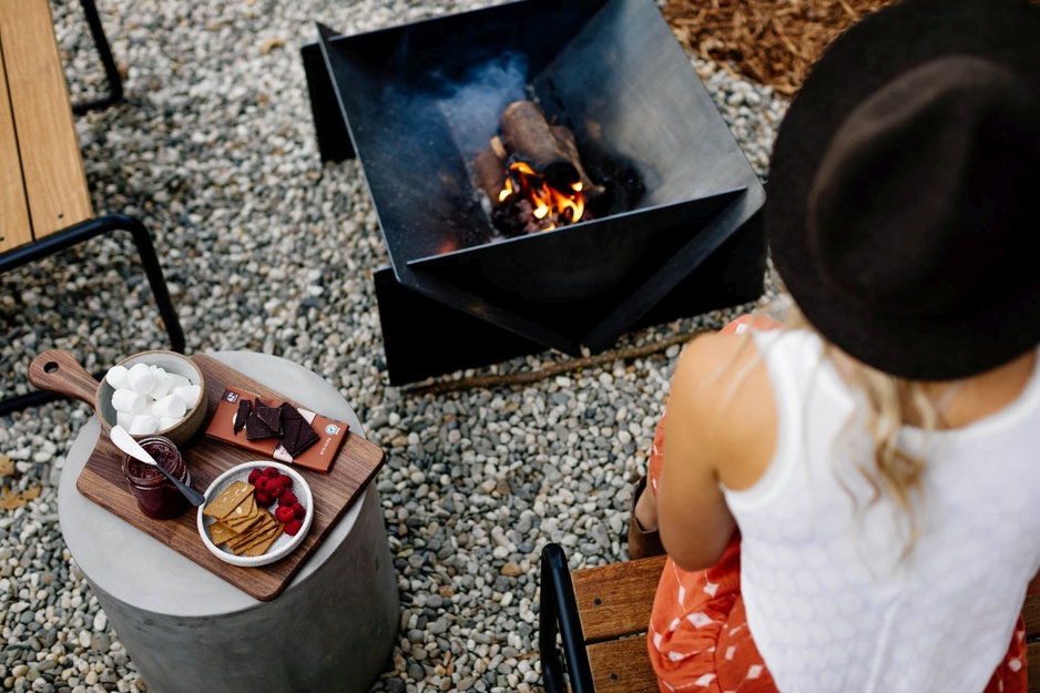 AutoCamp Yosemite Fire Pit Grilling