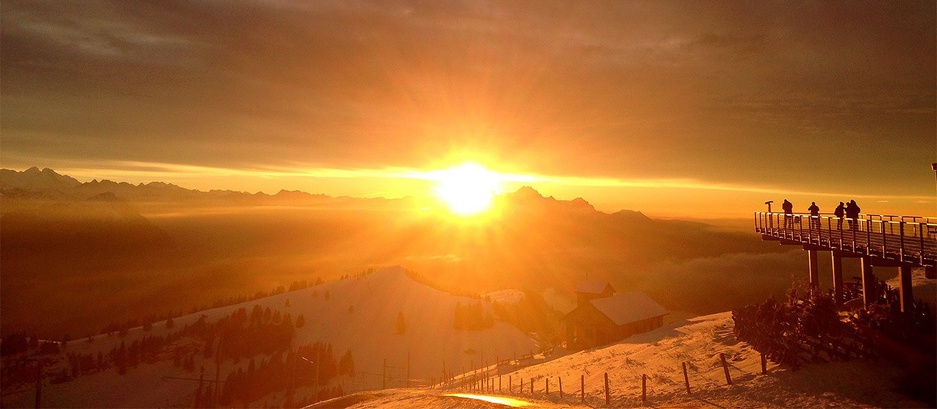 Rigi-Kulm Hotel magical sunset